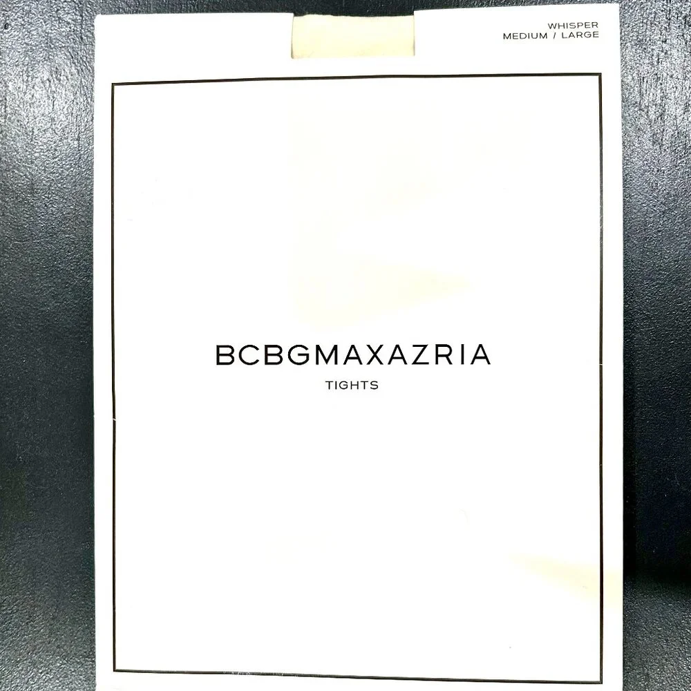 BCBG BCBGMAXAZRIA OPAQUE 60 DENIER IVORY TIGHTS M / L  - RARE FIND NIP